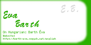 eva barth business card